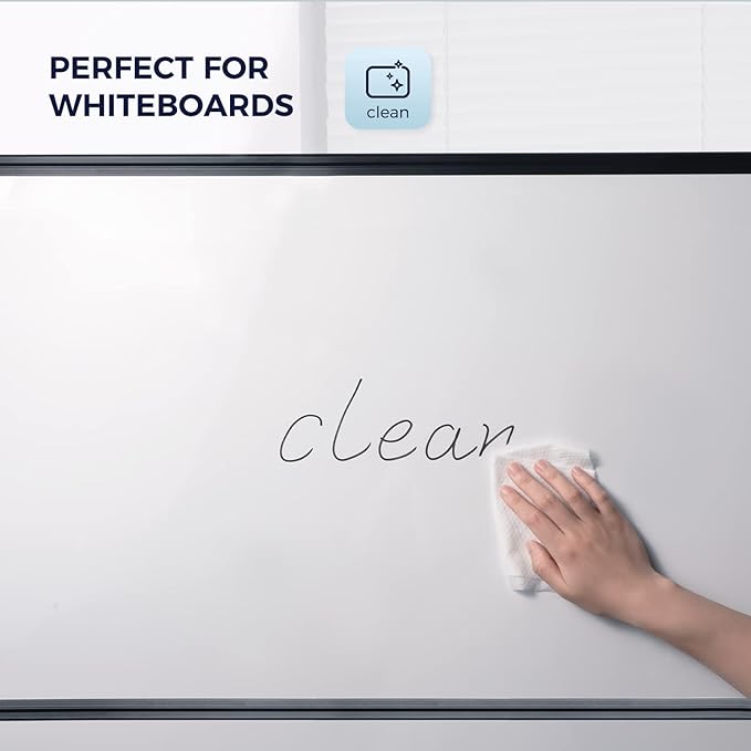 loukin Dry Erase Wipes, Whiteboard Cleaning Wipes, Non-Toxic Cleaning Wipes for Whiteboard, 3 Pack, 50 Wipes Per Pack