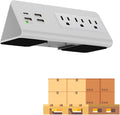 Kable Kontrol Desk Clamp Power Strip with USB-C Port, Nightstand Charging Station, 3 AC Outlets, 3 USB-A Ports, Fast Charger, Easy Installation for Home, Offices, Hotels – 4.9 Ft, White, 200 Pcs
