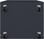 Naomi Home Debbie 7-Drawer Craft & Office Storage Cabinet, Black – Mobile Organizer with Casters, Spacious for Documents & Tools, Chic Minimalist Design, 15.7" D x 18.9" W x 34.2" H