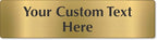 SmartSign Custom Brass Sign - 3" x 12", 40 mil REAL Bugle Brass Metal, Personalized Name Door Sign, Heavy-Duty Premium Engraved Door/Wall Mount Plaque for Business/Office, Gold and Black