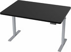 VIVO Electric 48 x 30 in Standing Desk, Memory Height Adjustment, 1B Series, Holds 220 lbs, One-Piece Black Top, Gray Frame, DESK-KIT-1G5B