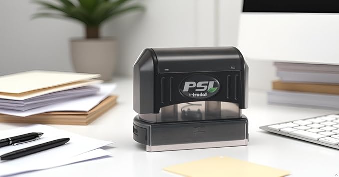 PrettySweetParty Self Inking Return Address Stamp - Custom 4 Line Personalized Address Stamp for Envelopes, Wedding Invitations, Business, Mailing Labels, Black Ink (Calligraphy Script)