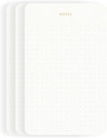 Pinesman - Elegant Desk Notepads for Professionals, Executive's Memo Pads, Minimalist, Gold Foiled, Dotted Layout, 3 Pack, 225 Sheets Total (75 Each), 6.3" x 3.9”, 80 GSM, Eco-friendly, FSC™ Certified Small Notepad
