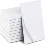 KitchenDine 10 Pack Note Pads 3x5 | 100 Sheets Per Memo Pad | Server Note Pads | Scratch Pads for Writing | White Blank Notepads in Bulk | Small Notepad | Paper Pads for To Do Grocery List