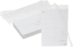 Juvale Self-Laminating Luggage Tags for Suitcases - 4.1 x 2.6 in Clear, Pack of 30 - Bulk Bag Tags with EVA Loops & DIY Paper Inserts - Business Card Luggage Tag