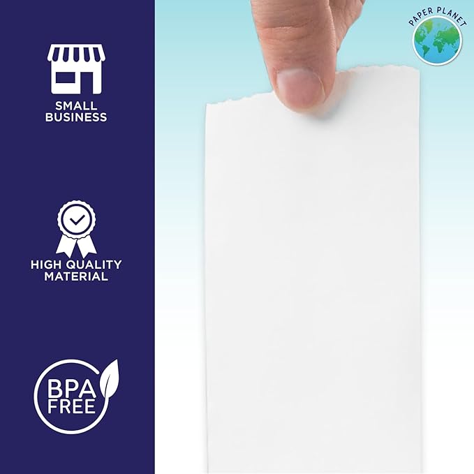 Adding Machine Bond Paper Rolls for Finance and Tax Professionals by Paper Planet | Printing Calculator Rolls Compatible with Select Canon, Casio, Sharp, and Victor Adding Machines | 12 Rolls