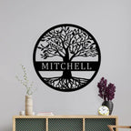 Custom Name Elaborate Tree of Life Metal Sign Personalized Tree of Life Metal Wall Decor Tree of Life Wall Art Family Tree Wall Decor Metal Outdoor Wall Art Custom Metal Signs Personalized