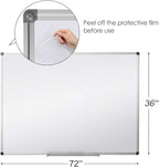 XIWODE Large 36x72 Inch Magnetic Dry Erase Whiteboard, Silver Aluminum Frame Wall-Mounted for Home School Office Conference Room