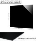 2 Pieces Black Acrylic Sheet, 11 x 14 Inch 1/8 Inch Thick, Black Cast Plexiglass Sheets for DIY Display, Handcraft, Home Decor, Painting, Display Stand, Photo Frame, Easy to Cut