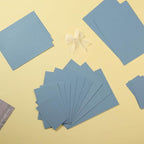 50 Sheets Blank Cardstock Paper 250 GSM Thick Heavy Cards Stock for DIY Art Projects, Card Making, Postcards, Greeting Cards, Birthday Party, Wedding Invitations (Dusty-Blue, 3x5 inches)