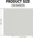 30 Sheets Grey Cardstock 8.5'' x 11'', 250gsm/90lb Heavyweight Cover Cardstock Paper, Thick and Smooth Card Stock Perfect for Invitations, Menus, DIY Cards, Arts and Crafts