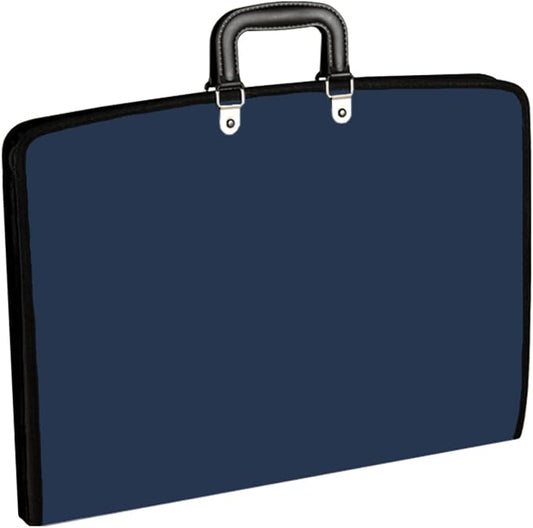 Acocony 11x17 Portfolio with Zipper Closure PP Material Oxford Cloth Edge Waterproof Blue 1 Pack