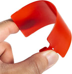 400Pcs Plastic Seals Shipping Label Tags, Writable Marker Big Sign Tie for Logistics, 255mm Total Length Self Locking Inventory Waterproof Tag Fastener with 3 Marker Pen (Red)