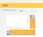 HOUSELABELS 2.25" x 1.25" Address Labels on 1" Core in Polypropylene Compatible with Zebra and Rollo Printers, 12 Rolls / 1,000 Labels per Roll