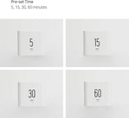 mooas Multi Clock Time Cube Timer (White), Alarm & Backlight Desk Productivity for ADHD Kids Classroom Study, Kitchen, Cooking, Desk, Office, Time Management 5,15,30,60 min Timer Various Setting