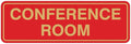 Standard Conference Room Sign - Red/Gold - Medium 1 Pack