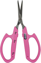 Saboten Stainless Steel Angled Blade Trimming Scissors Pink PT-13 160mm Precision Gardening Bonsai and Floral Shears Made in Japan