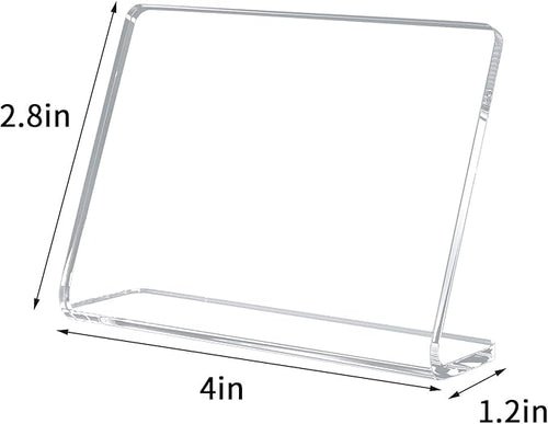 20 Pack Acrylic Mini Chalkboard Signs for Food, AITEE Clear Mini Tabletop Chalkboards, Small Buffet Chalkboards for Bakery, Birthday Parties, Message Boards, Weddings and Retail