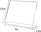 10 Pack Acrylic Mini Chalkboard Signs for Food, AITEE Clear Mini Tabletop Chalkboard Signs, Small Buffet Chalkboards Signs for Weddings, Birthday Parties, Message Board Signs, Buffet,Bakery and Retail