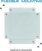 Magnetic Frosted Glass Whiteboard 48"x72" Glass Dry Erase Board 48"x72" Wall Mounted Frameless White Glassboard for Office School Home Shop