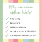 Dotty about Paper Personalized Blush Pink Colorblock - Return Address Labels x 100