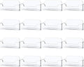 Qizpcer 16 Pack Clear Desktop Business Card Holder Display, Plastic Business Card Stand for Office