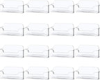 Qizpcer 16 Pack Clear Desktop Business Card Holder Display, Plastic Business Card Stand for Office