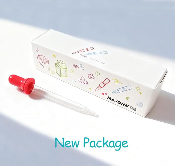 czxwyst Majohn Wancai 2.0 Mini Pocket-Size Eyedropper Fountain Pen (EF Nib 0.38mm, Starry Blue)