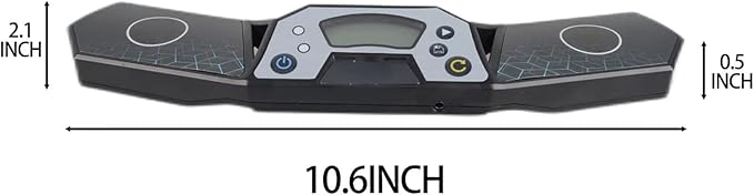 Timer with Mat for Professional Athletics, Touch Control Timer with Display, Timers for Cube Race Stack Competition a Great Gift for Boys and Girls(Black)