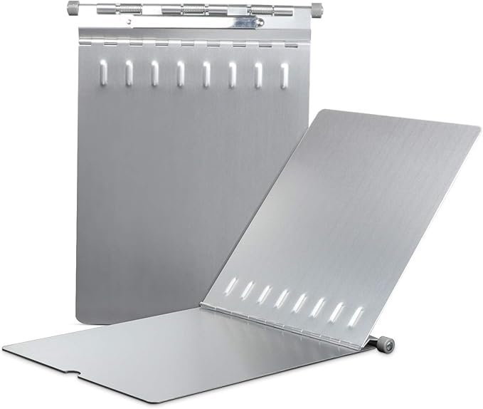 ROCOFF Metal Clipboard, Aluminum Heavy Duty Clipboard with Cover, Rust Proof & Protect Documents from Spilled Liquid, Letter Size Paper Holder with High Capacity Clip, Greate for Business or Study