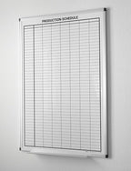 Production Schedule Portrait Whiteboard 48" x 36"