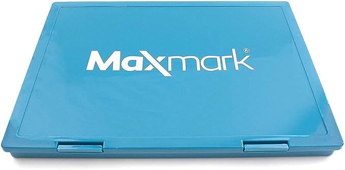 MaxMark Extra Large Orange Ink Stamp Pad - 8.25" x 11.5" - Industrial Felt Pad - Orange Color