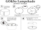 Green Velvet Lampshades Set of 1 Large Drum Lamp Shade 16" Top x 16" Bottom x 12" High (Spider) Modern Lamp Shade - Ideal for Table & Floor Lamps - Lampshades Replacement - By GO&SO