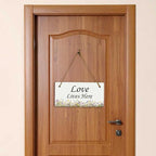 Signs ByLITA Wildflower Meadow Personalized Hanging Wall or Door Sign (5 x 10") | Custom Signage for Your Home & Business