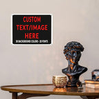 Custom Sign Personalized Custom Metal Sign, Customize For Office, Business, Workplace, Office, Home, Delivery Signs 12x18