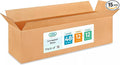 Extra Large Shipping & Moving Boxes 48"L x 12"W x 12"H (15-Pack) - Extra Strength 200 lb vs Regular Boxes - Corrugated Cardboard Boxes for UPS Shipping - Strong Shipping Box by IDL Packaging