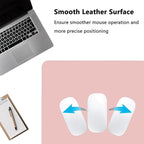 PU Leather Desk Pad Protector Gaming Mouse Pad Non Slip Desk Mat for Keyboard and Mouse Waterproof Desk Writing Pad for Office and Home Desk Accessories(Pink, 47.2 * 17.7)