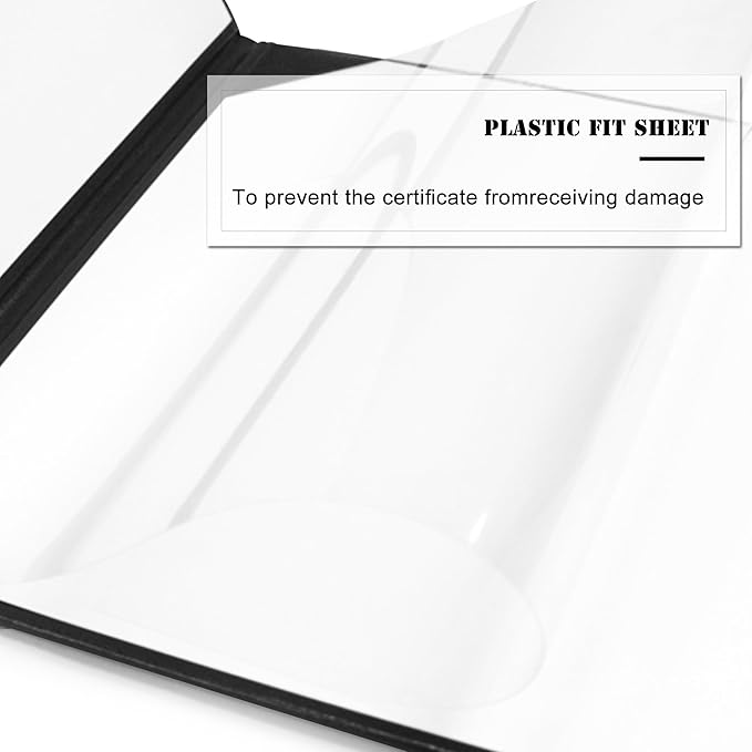 Diploma Cover 8.5” x11” Diploma Holder of Graduation Leatherette Padded Certificate（Tent Style