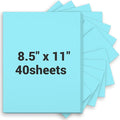Cardstock 8.5 x 11, Thick Printer Paper 75 lb/200 gsm, 40 Sheets Card Stock Blue, Heavy Card stock, Art CardStock Paper for Invitations, Diy Cards, Business Cards, Menus, Crafts, Drawing etc