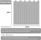 Cbsroro Room Divider Blackout Curtain Track Curtains Wall Dividers Panels Screen for Living Rooms Bedroom Office Privacy Partition Separation, W120 × L120 Inch,1 Panel, Beige