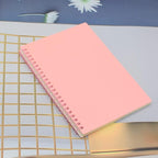 Yansanido Spiral Notebook, 4 Pcs 8.3 Inch x 5.9 Inch A5 Thick Plastic Hardcover 7mm College Ruled 4 Color 80 Sheets -160 Pages Journals for Study and Notes (4)