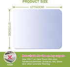 SOONAN Office Chair Mat for Hardwood Floor, 63" x 51" x 0.08" Clear Office Floor Mat, 0.08" Thickness Heavy Duty Computer&Desk Chair Mat,Floor Protector Chair Mats