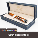 Conklin Duragraph Fountain Pen Amber - Extra Fine Nib, Precision Writing Instrument with Warm Amber Finish