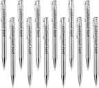 Yucold Customized ballpoint pens in bulk, personalized ballpoint pens with free engraving, for use in companies, enterprises, graduation anniversaries (Silver,78)