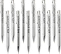 Yucold Customized ballpoint pens in bulk, personalized ballpoint pens with free engraving, for use in companies, enterprises, graduation anniversaries (Silver,13)