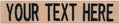 Northern Safari Custom Uniform Name Tapes Solid Colors. Coyote Tan Webbing, 5 Inch Hook Fastener (Uniform Ready Fastener)