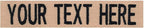 Northern Safari Custom Uniform Name Tapes Solid Colors. Coyote Tan Webbing, 5 Inch Sew on