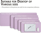Leather Desk Mat - Non-Slip PU Desk Pad for Office and Home - Desk Organization and Accessories - Ideal for Large Mouse Pad and Desk Mats on Top of Desks (Purple,27.6"x 13.8")