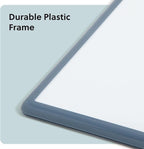 U Brands Contempo Magnetic Dry Erase Board White Board, 11" x 14", Blue Modern Frame, Includes Magnet and Marker