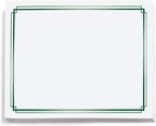PaperDirect Foil Elegance Specialty Certificates, 50 Sheets of 38lb White Paper, 8½" x 11", Double Green Foil Border, Perfect for Awards, Students, Employees, Volunteers, Course Completion, Diplomas